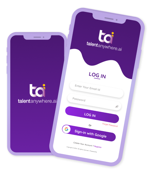 TalentAnywhere app mockup